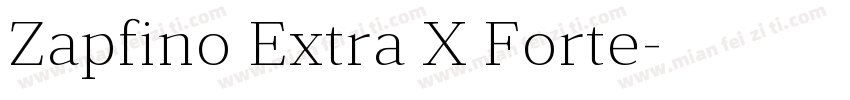 Zapfino Extra X Forte字体转换